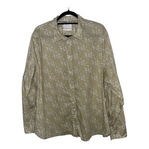 J. Crew Women's Beige Floral Button Down Shirt